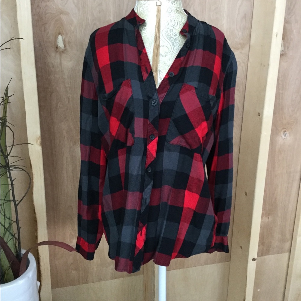 Beach Lunch Lounge plaid shirt